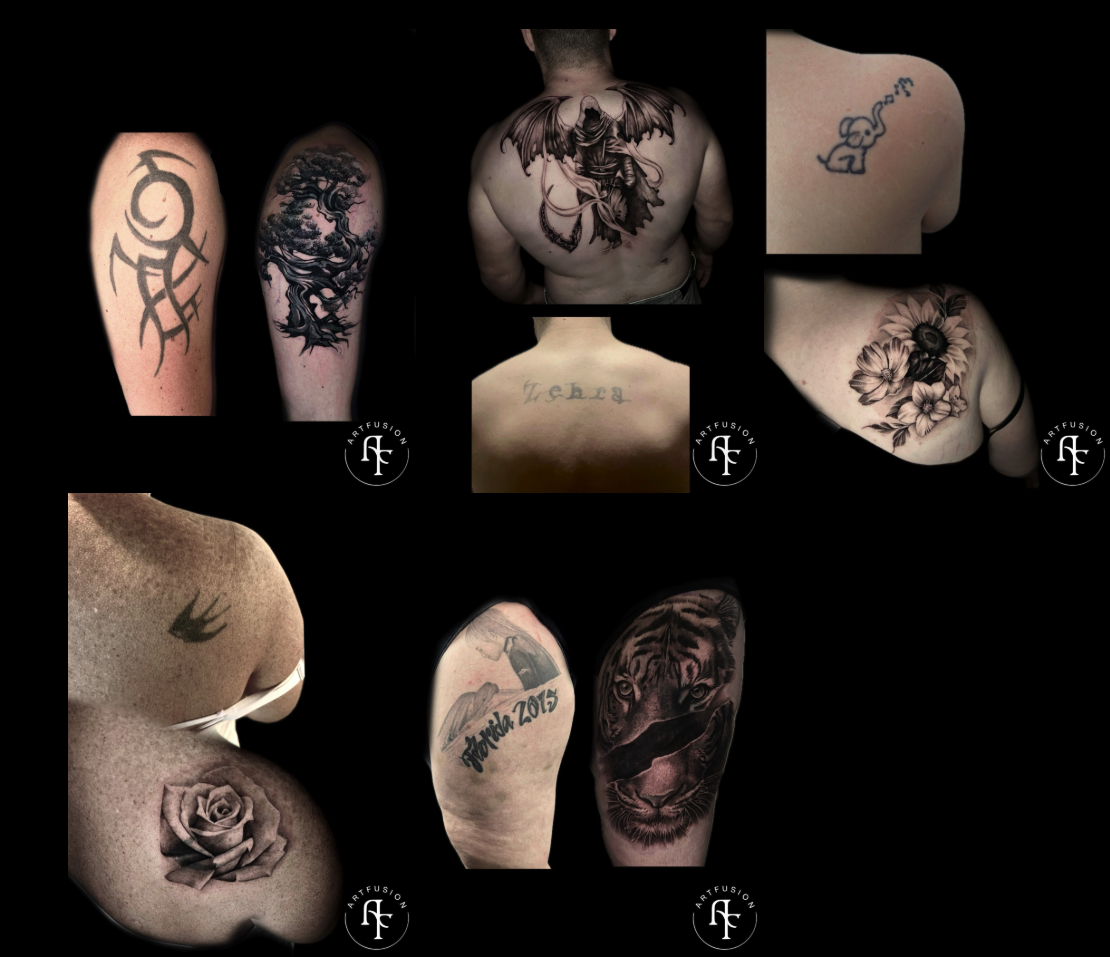 Cover-up tattoo portfolio